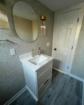 Modern Bathroom Vanity & Storage Collection with Quartz Countertops